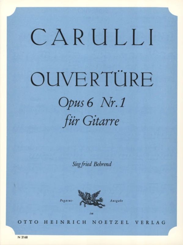 CARULLI F. - OBERTURA 1 OP.6 (BEHREND) GUITARRA