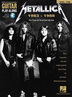 METTALICA - 1983-1988- GUITAR PLAY ALONG V.195 AUDIO ONLINE