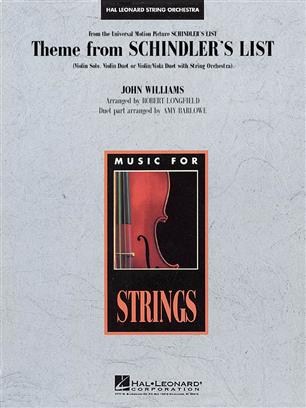 WILLIAMS J. - LISTA DE SCHINDLER Violin Solo, Violin Duet, or Violin/Viola Duet