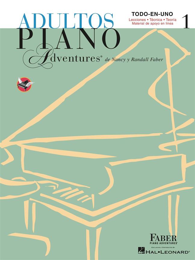 FABER N./R. - ADULTOS PIANO ADVENTURES V.1 + DESCARGAS (ESPAÑOL)