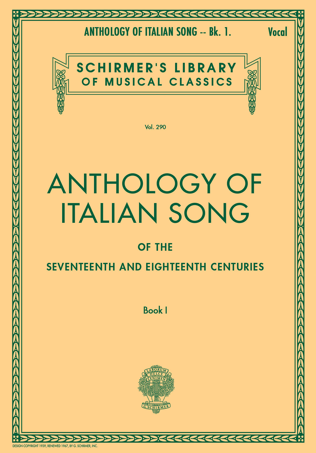 ALBUM - ANTHOLOGY OF ITALIAN SONGS V.1