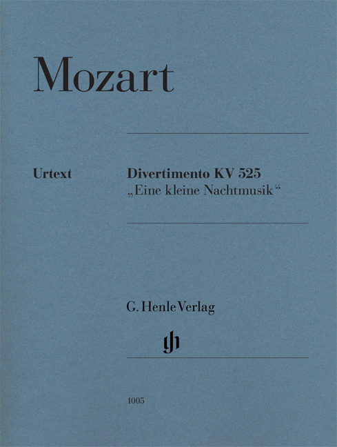 MOZART W.A. - DIVERTIMENTO KV.525 PEQUEÑA SERENATA NOCTURNA 2V/VA/VC/CB URTEXT -