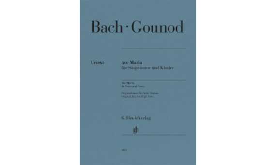 BACH-GOUNOD - AVE MARIA Y AVE MARIA (VOZ ALTA) URTEXT