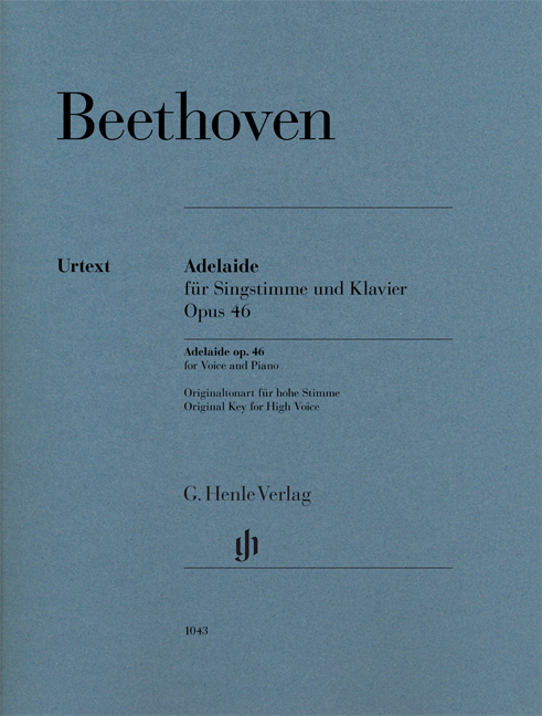 BEETHOVEN L.V. - ADELAIDA OP. 46 - URTEXT (HIGH VOICE)