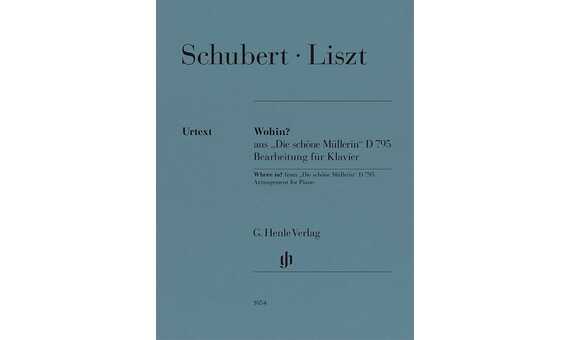 SCHUBERT F/ LISZT F. - WOHIN ? (DE LA BELLA MOLINERA D 795 CON LETRA (DIGITADO) URTEXT