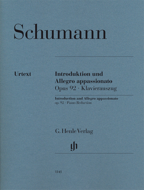 SCHUMANN R. - INTRODUCCION ALLEGRO APPASSIONATO OP.92 - URTEXT (P)