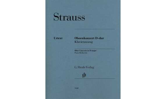 STRAUSS R. - CONCIERTO RE M URTEXT OBOE Y PIANO)