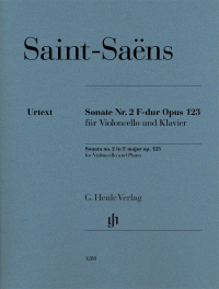 SAINT SAENS C. - SONATA Nº2 FAM OP.123 VIOLONCHELO URTEXT