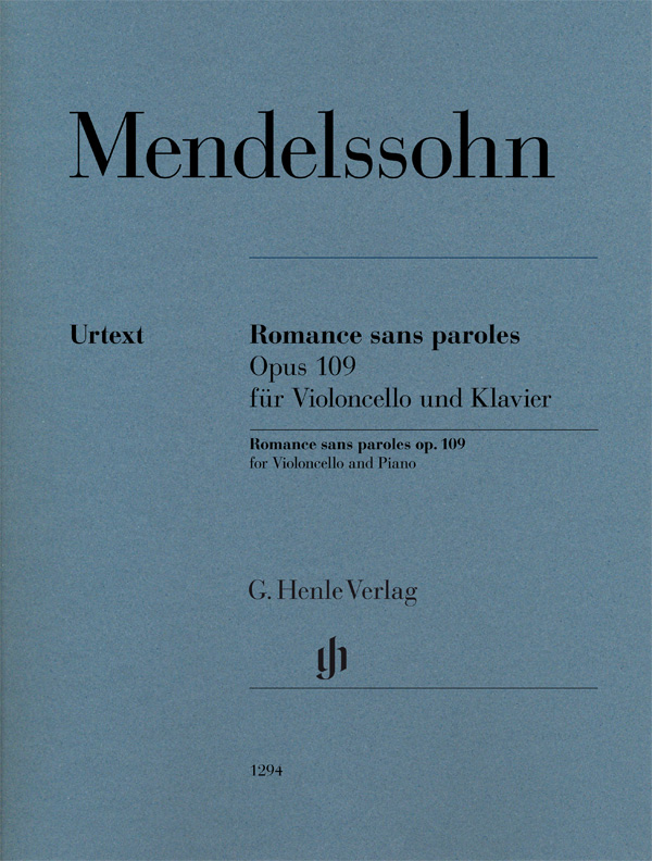 MENDELSSOHN F. - ROMANCE SIN PALABRAS OP.109 CHELO
