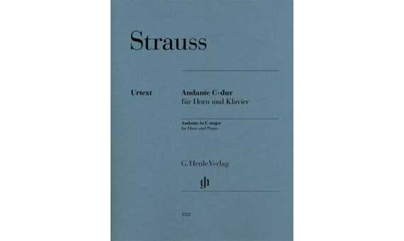STRAUSS R. - ANDANTE EN DO M TROMPA Y PIANO URTEXT