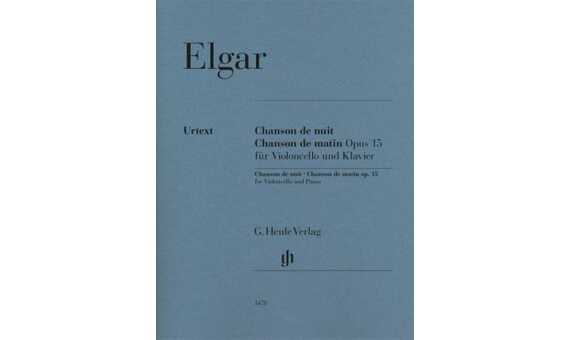 ELGAR E. - CHANSON DE MATIN ET CHANSON DE NUIT OP.15 1 Y 2 URTEXT (VIOLONCELLO)