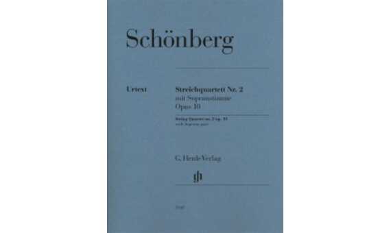 SCHOENBERG A. - CUARTETO CUERDA Nº2 OP.10 (PT) CON SOPRANO URTEXT