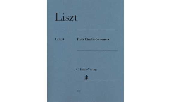 LISZT F. - ESTUDIOS DE CONCIERTO (3) URTEXT (PIANO) DIGITADO