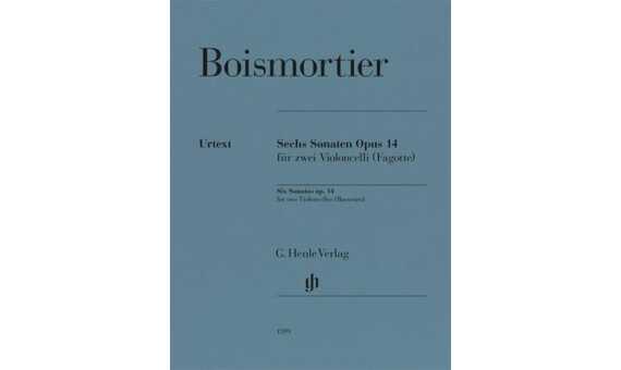 BOISMORTIER J.B - SONATAS OP.14 (6) 2 VIOLONCELLO o 2 FAGOTES URTEXT