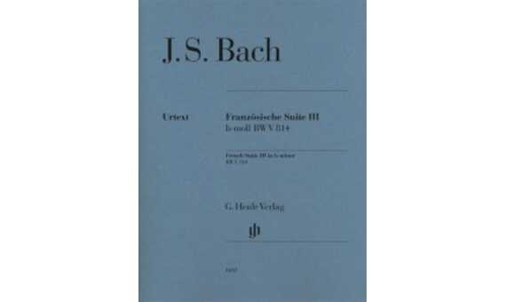 BACH J.S - SUIT FRANCESA Nº 3 SI m BWV 814 URTEXT (DIGITADA)