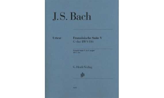 BACH J.S - SUIT FRANCESA Nº 5 SOL M BWV 816 URTEXT (DIGITADA)