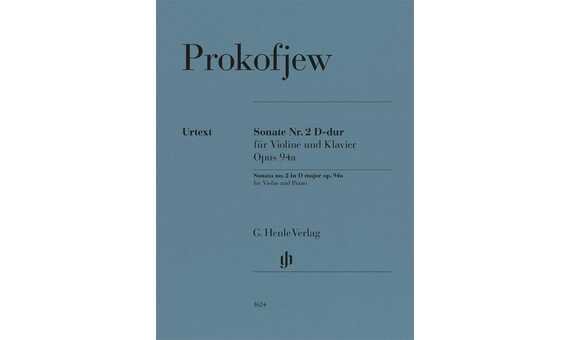 PROKOFIEFF S. - SONATA Nº2 RE M -VIOLIN Y PIANO- OP.94A (URTEXT)