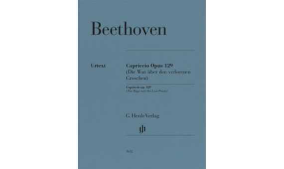 BEETHOVEN L V. - LA RABIA POR LA PERDIDA DE PENNY OP.129 (CAPRICHO) URTEXT (P)