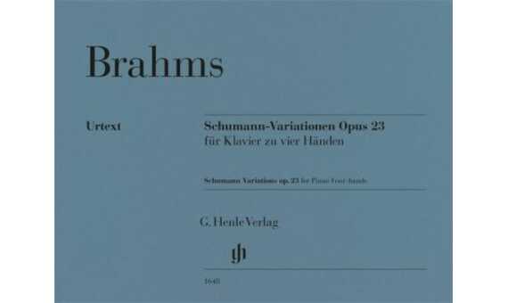 BRAHMS J. - VARIACIONES SOBRE UN TEMA DE SCHUMANN - OP.23 (P4M) URTEXT