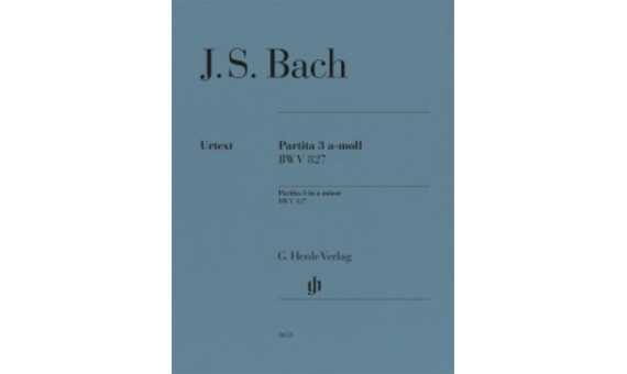 BACH J.S. - PARTITA Nº 3 LA m BWV.827 CON DIGITACION URTEXT
