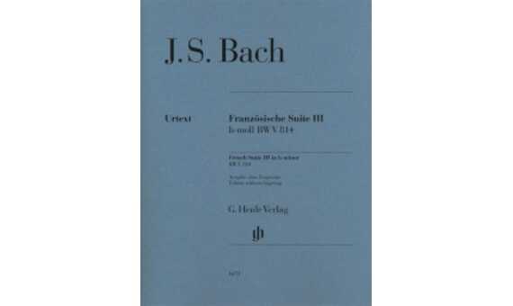 BACH J.S - SUIT FRANCESA Nº 3 SI m BWV 814 URTEXT