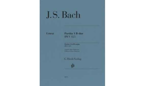 BACH J.S. - PARTITA Nº 1 SI B. M BWV.825 SIN DIGITACION URTEXT