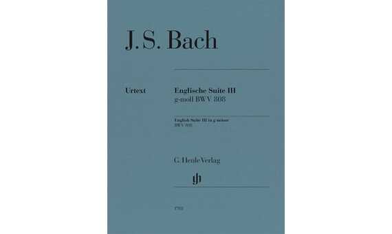 BACH SUIT INGLESA Nº 3 SOL m BWV 808 URTEXT DIGITADA
