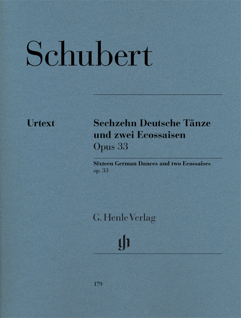 SCHUBERT F. - DANZAS ALEMANAS Y ESCOCESAS (16) OP.33 - URTEXT (P)