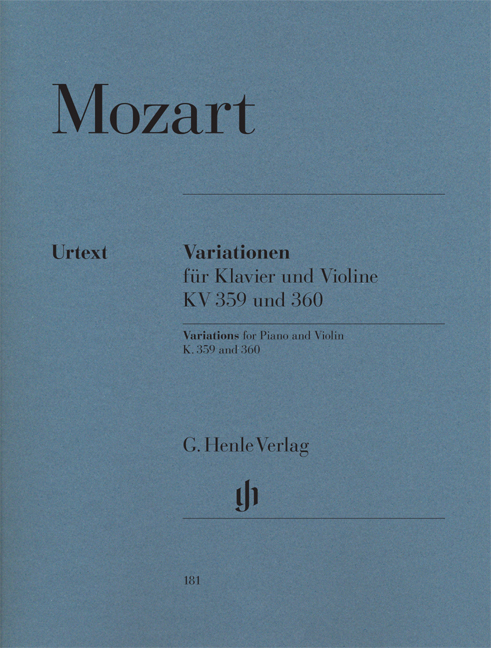 MOZART W.A. - VARIACIONES KV.359/360 - URTEXT (P)