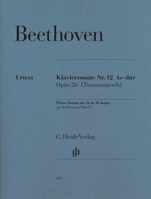 BEETHOVEN L.V. - SONATA Nº12 LAb M URTEXT - OP.26 (P)