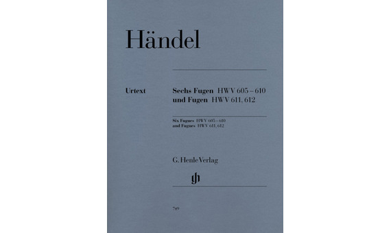 HANDEL G.F. - FUGAS (6)HWV605-610 + FUGAS (2)HWV611,612 URTEXT -