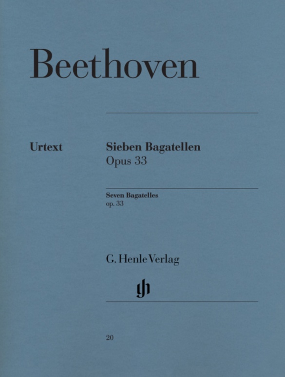 BEETHOVEN L.V. - BAGATELAS (7) URTEXT - OP.33 (P)