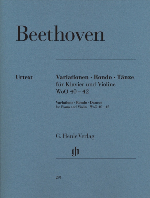 BEETHOVEN L.V. - VARIACIONES, RONDO Y DANZA. WoO 40-42 URTEXT -