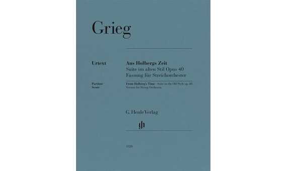 GRIEG E. - SUITE HOLBERG - OP.40 URTEXT (ORQUESTA DIRECTOR)