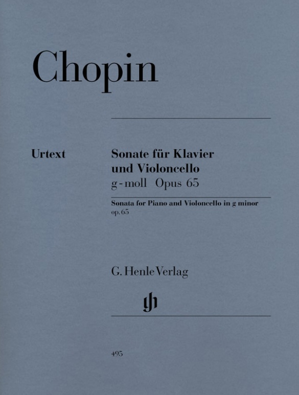 CHOPIN F. - SONATA SOL m URTEXT - OP.65 VIOLONCHELO