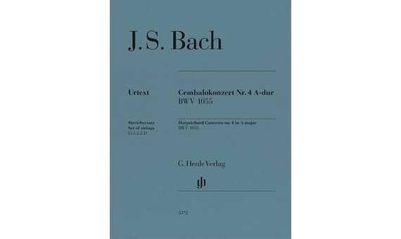 BACH J.S. - CONCIERTO Nº 4 LA M URTEXT - BWV.1055 (JUEGO DE PARTES) URTEXT
