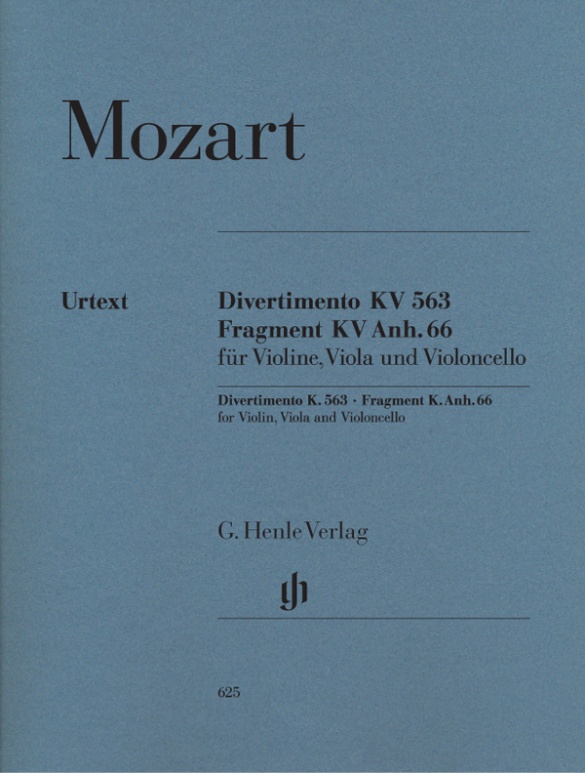 MOZART W.A. - DIVERTIMENTO MIb M URTEXT (V/VA/VC )- KV.563