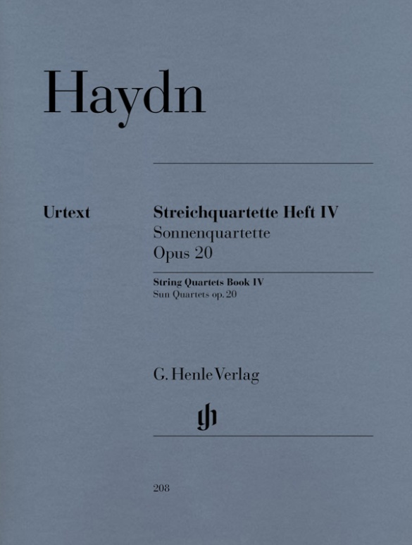 HAYDN J. - CUARTETOS V.4 URTEXT (PT) 2V/VA/VC - OP.20