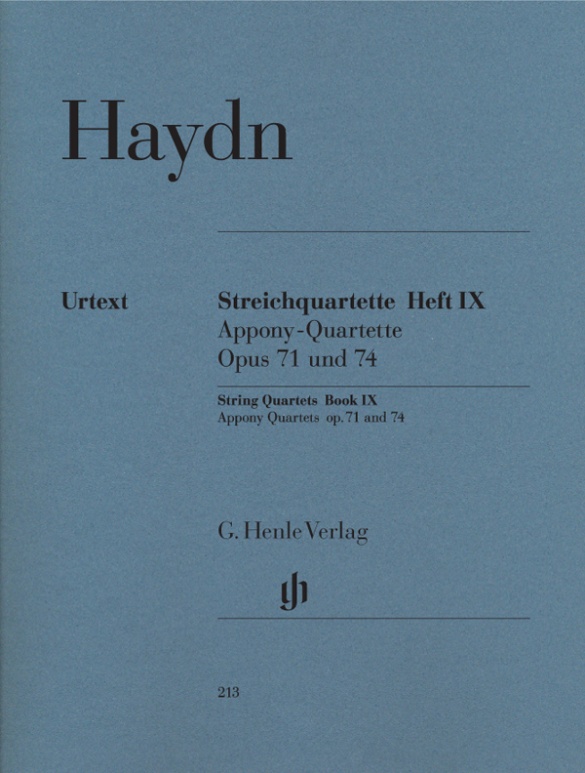 HAYDN J. - CUARTETOS V.9 URTEXT (PT) 2V/VA/VC - OP.71/74