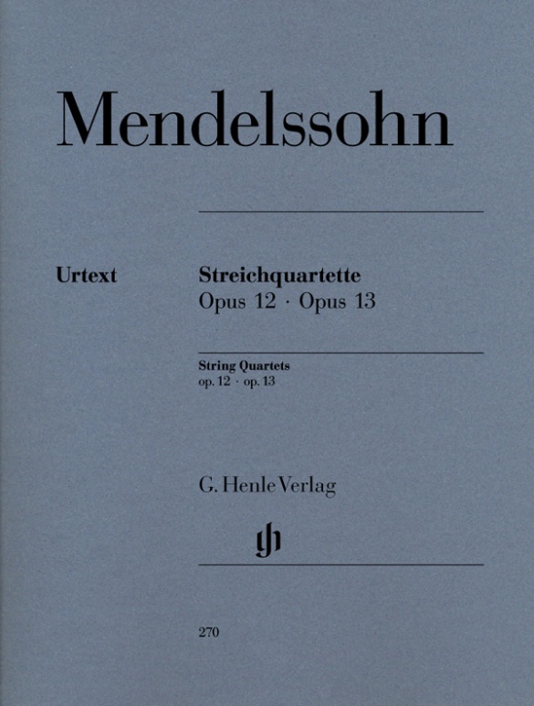 MENDELSSOHN F. - CUARTETOS URTEXT (PT) 2V/VA/VC - OP.12/13