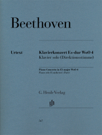 BEETHOVEN L.V. - CONCIERTO MIb M WoO 4 - URTEXT (P)