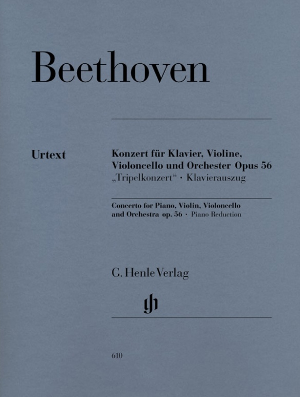 BEETHOVEN L.V. - TRIPLE CONCIERTO DO M V/VC/P - OP.56 URTEXT -
