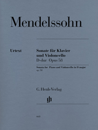 MENDELSSOHN F. - SONATA Nº2 RE M - OP.58 URTEXT -