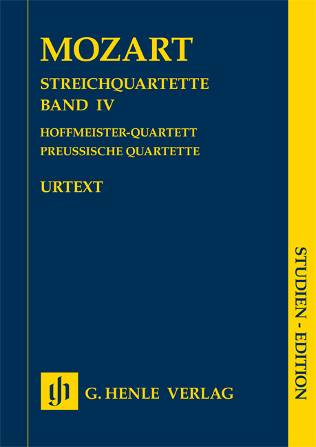 MOZART W.A. - CUARTETOS V. IV URTEXT PARTITURA ESTUDIO (P.BOLSILLO)