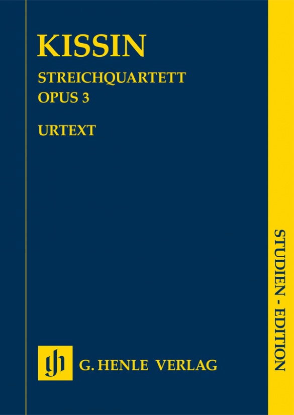 KISSIN E. - CUARTETO CUERDA OP.3 - URTEXT - BOLSILLO