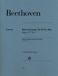 BEETHOVEN L.V. - SONATA Nº13 MIb M URTEXT - OP.27 Nº1 -P