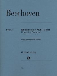 BEETHOVEN L.V. - SONATA Nº15 RE M PASTORAL URTEXT - OP.28 - P