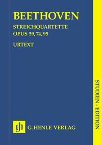 BEETHOVEN L.V. - CUARTETOS URTEXT - OP.59/74/95