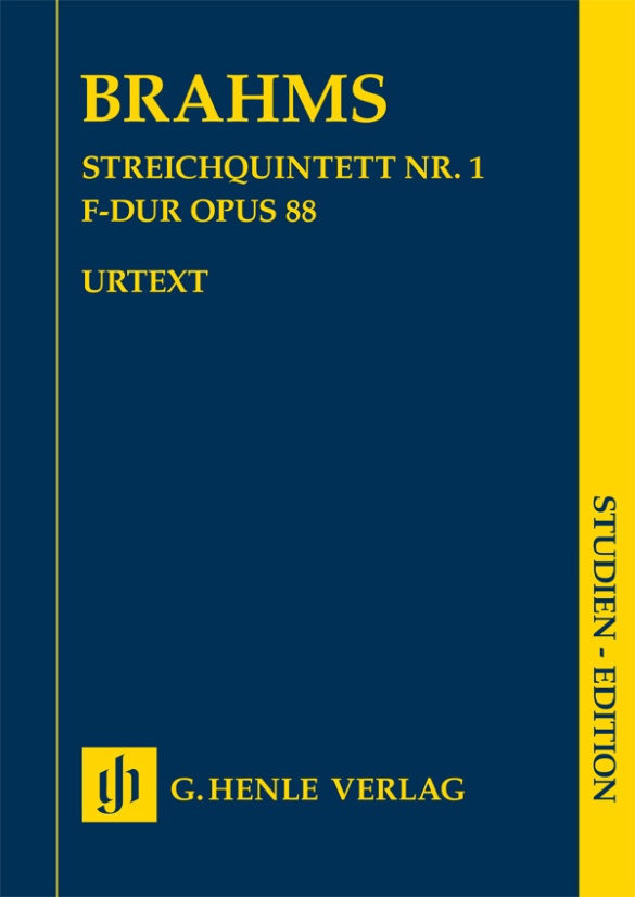 BRAHMS J. - QUINTETO Nº1 FA M (PT) 2V/2VA/VC - OP.88 URTEXT (BOLSILLO)