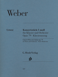 WEBER C.M. - PIEZA DE CONCIERTO PARA PIANO FA M OP.79 URTEXT -
